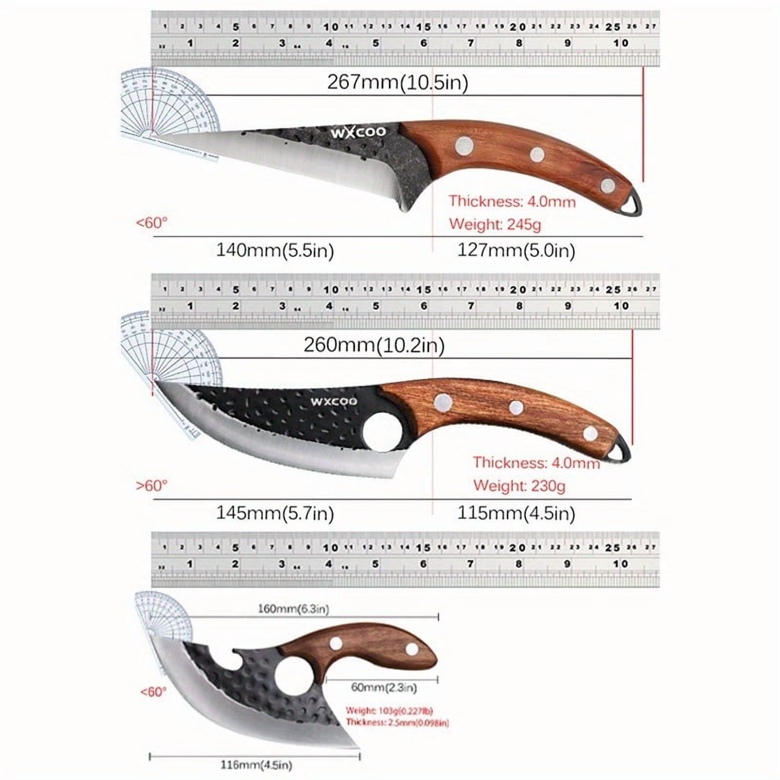 Professional Stainless Steel Chef Knife Multipurpose Knife Utility Knife Sharp Boning Knife Sashimi Knife Beef Knife