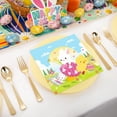 thumbnail image 4 of Easter Disposable Paper Tableware Clearance, Bunny Pattern Party Supplies, Cute Rabbits Disposable Tableware for Spring Holiday Table Decor Party Favors, 4 of 6