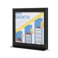 thumbnail image 2 of M&T Displays Double Sided Counter Slide In Advertisement Frame 8.5x11 Inch Black 1" Aluminum Profile Landscape Tabletop Picture Poster Document Certificate Sign Holder Metal Base, 2 of 8
