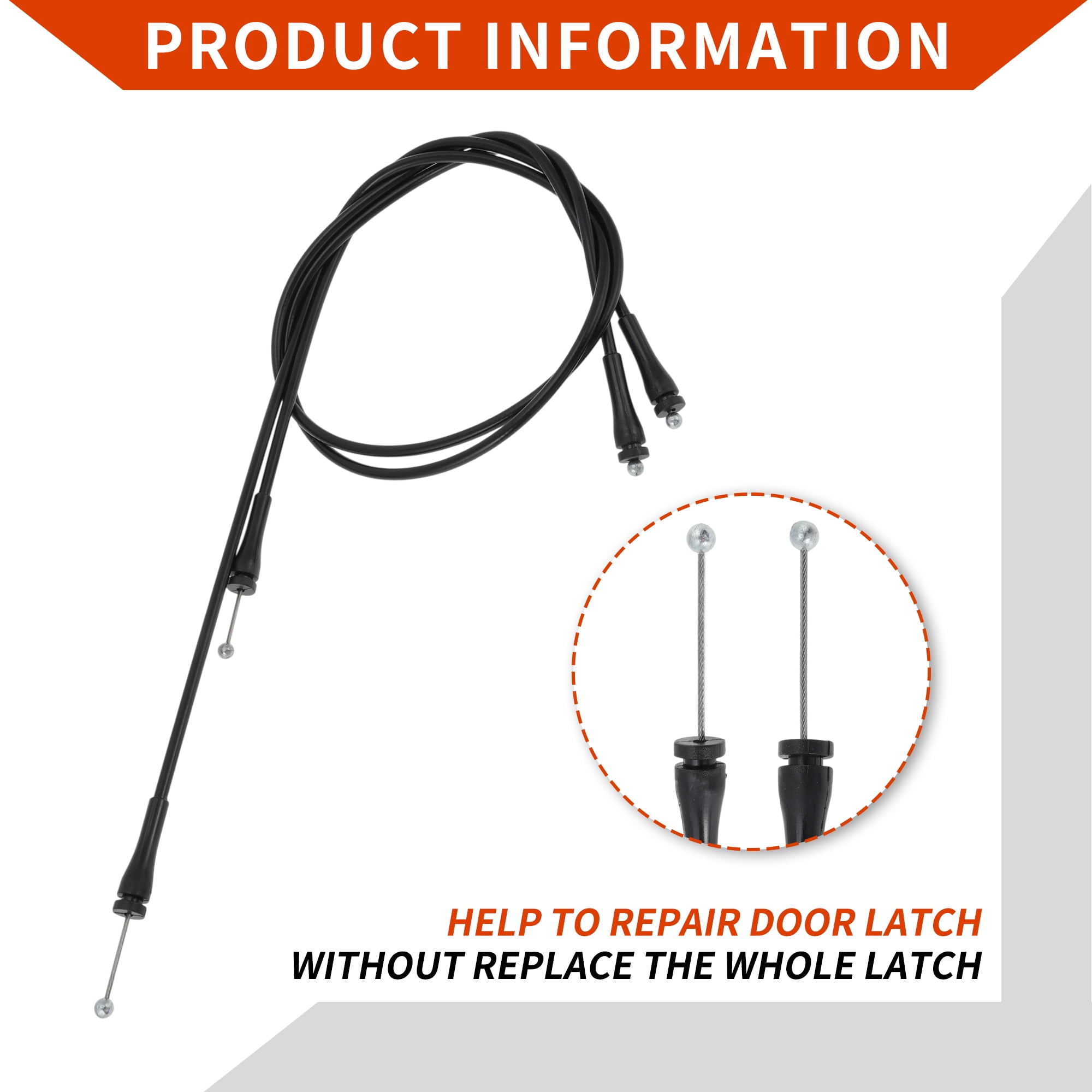 Unique Bargains Cargo Door Latch Release Cable for Ford E150 E250 E350 E450 2003-2007
