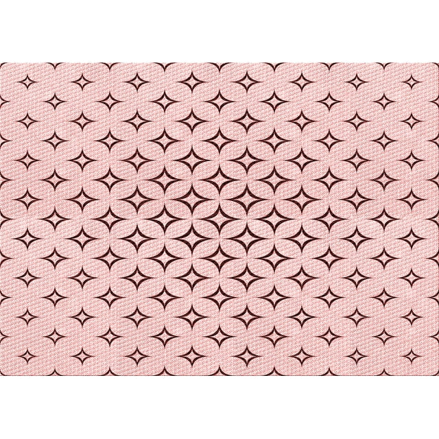 Ahgly Company Machine Washable Indoor Rectangle Transitional Pink Bubble Gum Pink Area Rugs, 2' x 3'