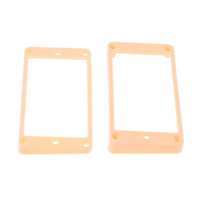 Paquete De 2 Anillos De Montaje De Pastilla De Crema Y Cuello Para Piezas De Instrumentos Musicales Baoblaze Marco curvo de guitarra