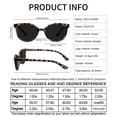 thumbnail image 6 of OCCI CHIARI Reading Sunglasses Women UV Protection Outdoor Reader Glasses 1.0 1.25 1.5 1.75 2.0 2.25 2.5 2.75 3.0 3.5 with Acrylic Lens(Demi,300),Not Bifocals, 6 of 6
