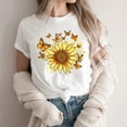 thumbnail image 5 of NSLGXD Summer T-Shirts for Women Funny Graphic Tees Short Sleeve Round Neck Tee Shirts Fashion Floral Print Casual Tunic Tops Going Out Tops XXL, 5 of 6
