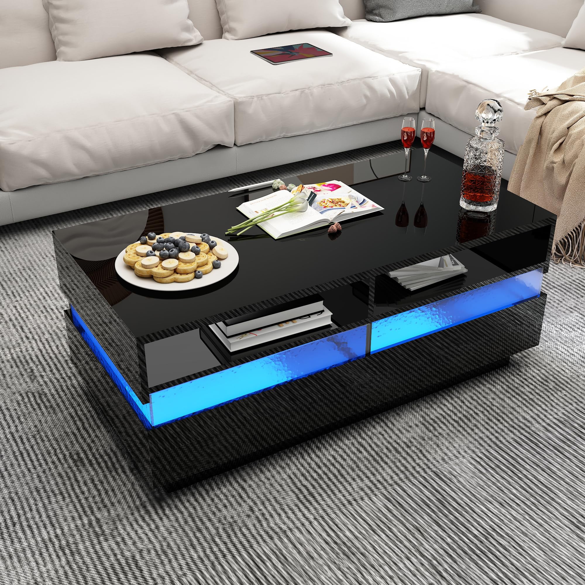 Living Room Coffee Tables OC Oange-Casual LED Coffee Table