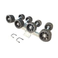 thumbnail image 1 of harper Rouleau de Remorque de Bateau Accessoires Marins Bricolage Assemblage, Support Inférieur, Pièces de Rechange pour Remorques de Navire Bateau à Moteur 8 Roues Noir, 1 of 9