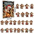 New 2025 Advent Calendar 2024 Christmas Countdown 24 Days Calendar Acrylic Monkey Christmas Tree