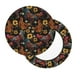 thumbnail image 2 of Balery Sunflower Rooster Fundas de asiento para taburete de bar redondo de tela de terciopelo ajustables que protegen de arañazos y manchas para sillas de 14 a 17 pulgadas.-12 inch, 2 of 7