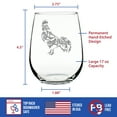 thumbnail image 4 of Bevvee Stemless Wine Glass 17 oz Rooster Gifts for Rooster Lovers Wine Glasses, 4 of 4