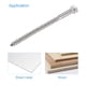 thumbnail image 4 of Uxcell M6 x 100mm Tornillos hexagonales de acero inoxidable para madera, paquete de 10, 4 of 5
