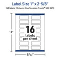 thumbnail image 6 of Avery® Labels, 1" x 2-5/8", Double Black Border, Glossy White, 160ct, 6 of 10