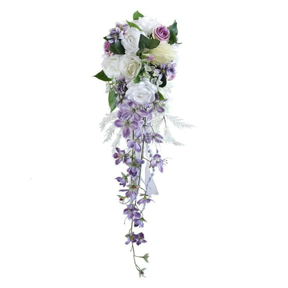 Rvaymup Rose Bouquets for Bride Elegant Artificial Rose Bridals Bouquets