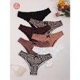thumbnail image 1 of 7pcs Women'S Leopard Print Low Rise Briefs Polyester and, 1 of 4