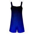 thumbnail image 5 of AWXNJUX Jumpers for Women Casual Women's Cargo Shorts Fashion Sleeveless Gradient Jumpsuit (Blue,XXXL), 5 of 5