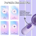 thumbnail image 2 of 1pc Mini Portable Fan - Usb Rechargeable - Compact Handheld Fan For Men Women, 2 of 4