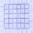 thumbnail image 1 of Ahgly Company Indoor Square Abstract Blue Modern Area Rugs, 3' Square, 1 of 4