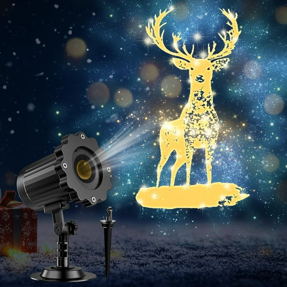 Proyector de luces navideñas Nagudenfo 3D Reindeer 2024