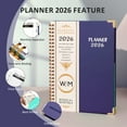 thumbnail image 5 of 2026 Planner(Jan-Dec.2026,6.3"x8.5"),Annual Weekly Monthly Planner with Calendar Tabs,Agenda Schedule Planner for Office,Home,Personal Supplies, 5 of 7
