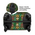 thumbnail image 4 of Lsque Mask And Palm Leaves Printed Luggage Cover, Travel Luggage Protector,Scratch and Dirt Resistant, Fits 18-32 Inch Luggage - X-Large, 4 of 9