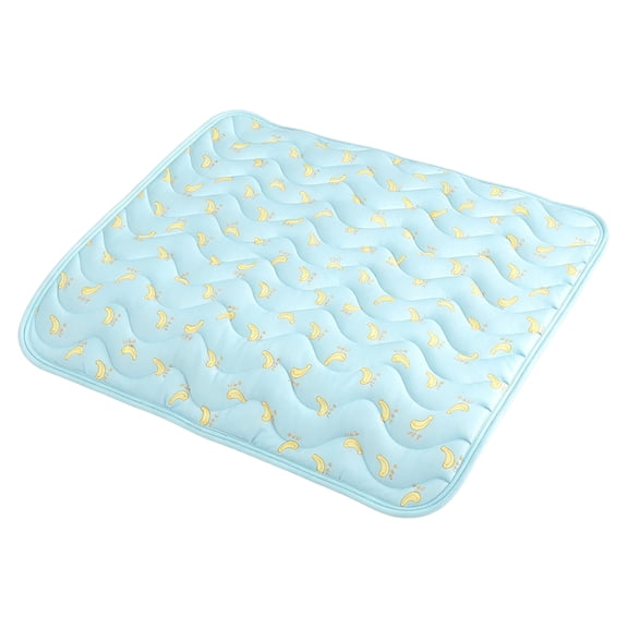 Pet Cooling Mat, Summer Self-Cooling Ice Silk Pad, Large Size 21.7*27.6 inch Sky Blue, for Small Medium Dogs Cats Teddy, Portable Chilling Pet Bed Cushion for Home Crate Car Travel Outdoors