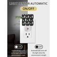 thumbnail image 2 of Christmas Night Lights Auto Sensor Cute Snowman Plug-in LED Nightlights Dusk to Dawn for Living Room, Bedroom, Bathroom, Hallway, Stairways Wall Decor, Christmas Tree Snowflake Black Night Light, 2 of 9