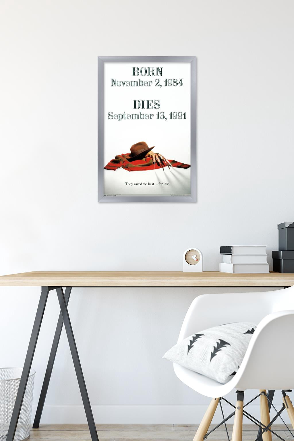 Nightmare On Elm St: Freddy's Dead: - Tombstone Wall Poster, 14.725" x 22.375", Framed