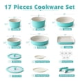 thumbnail image 2 of Set de utensilios de cocina SENSARTE Ceramic, 17 piezas, antiadherentes para inducción, 2 of 7