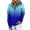 Blue, variant on LEAVINGSUO Women's Sweatshirt Hoodie Fall Winter Fashion Casual,Women's Color Blocking Loose Long Sleeve Hoodie Sweater