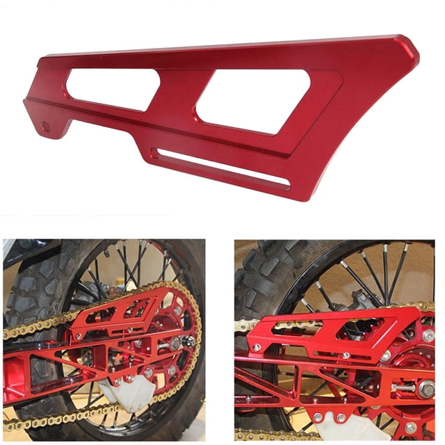 de Cadena de Motocicleta para CRF250L KLX140G KLX150BF 230L - rojo Yotijar protector de cadena de motocicleta