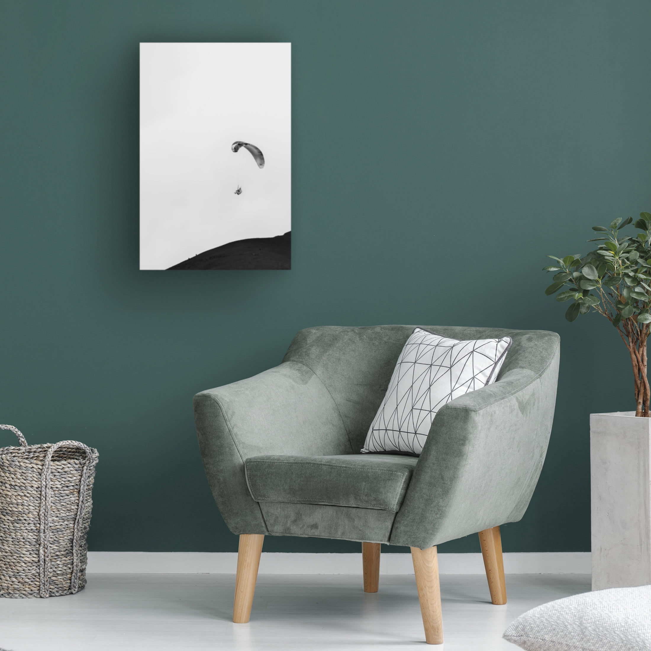 Trademark Fine Art Bill Wang Paragliding Canvas Wall Art