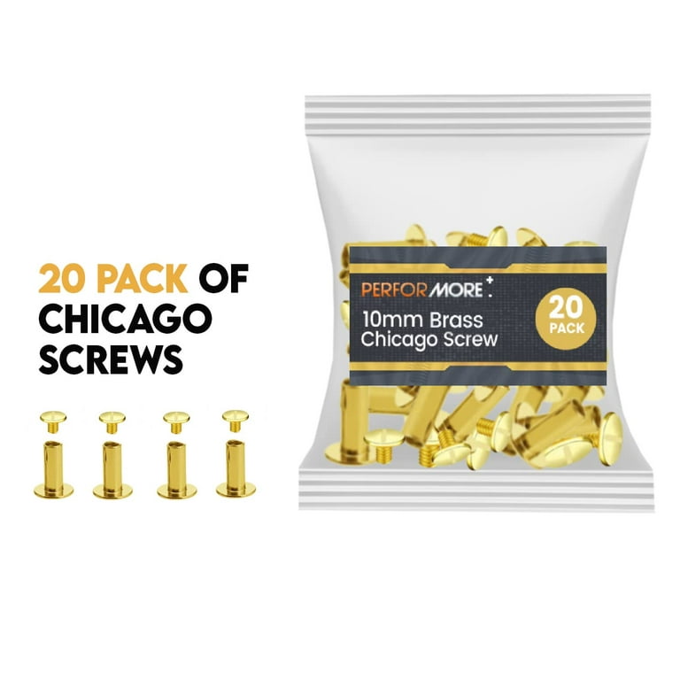 Chicago Screws, Assorted Pack of 20