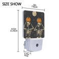 thumbnail image 4 of Yayeee LED Plug in Night Light for The Home with Auto Dusk to Dawn Light Sensors, 2 Pack, Halloween Skeleton Moon, 4 of 6