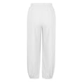 thumbnail image 7 of SUXIAN Kids Pants Summer Blend Beach Comfortable Casual Solid Color Long Trousers Big Kids Toddler Pants White 2-3 Years, 7 of 7