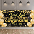 thumbnail image 6 of Decorative Banner Farewell Celebration Festive Design Golden Theme Office Party Backdrop for Coworker Farewell Indoor Event Workplace Gathering, 6 of 7