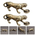 thumbnail image 4 of 2pcs Car Keychain Pendant Tiger Shape Keyring Accessory Bag Hanging Decor, 4 of 5
