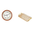 thumbnail image 1 of Reloj de pared,Reloj de pared con pájaro cantor Relojes de pared con pájaros,Relojes de pájaros con sonido Reloj decorativo que canta,Bandeja para servir,Bandeja de cocina rectangular con asa, 1 of 8