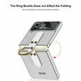 thumbnail image 5 of For Samsung Galaxy Z Flip 4 5G Slim Shockproof Camera Lens Protection With Ring Stand PC Phone Case Cover, 5 of 5