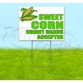 thumbnail image 1 of Sweet Corn Credit Cards Accepted (18" x 24") Yard Sign, Includes Metal Step Stake, 1 of 6