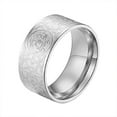 thumbnail image 1 of Dinheiro Anillo de acero inoxidable antigua 4 bestia guardiana, dragón, tigre blanco, suzaku, talla de basalto, 1 of 5