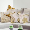 thumbnail image 2 of LAICAIW Spring Pillow Covers 20x20 Inch, Decorative Beige and Yellow Floral Farmhouse Throw Pillow Covers Square Cotton Linen Couch Pillow Cases for Home Decor, Set of 4 (No Insert Included), 2 of 7