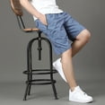 thumbnail image 4 of Pantalones cortos blancos para hombre, de verano, hasta la rodilla, informales, para uso diario, 4 of 5