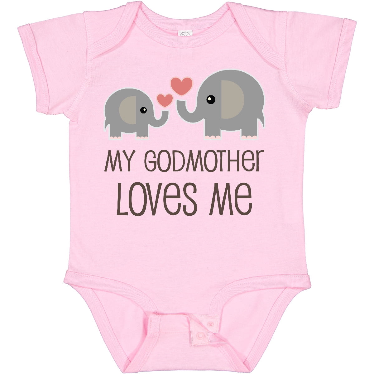 Inktastic My Godmother Loves Me Boys or Girls Baby Bodysuit