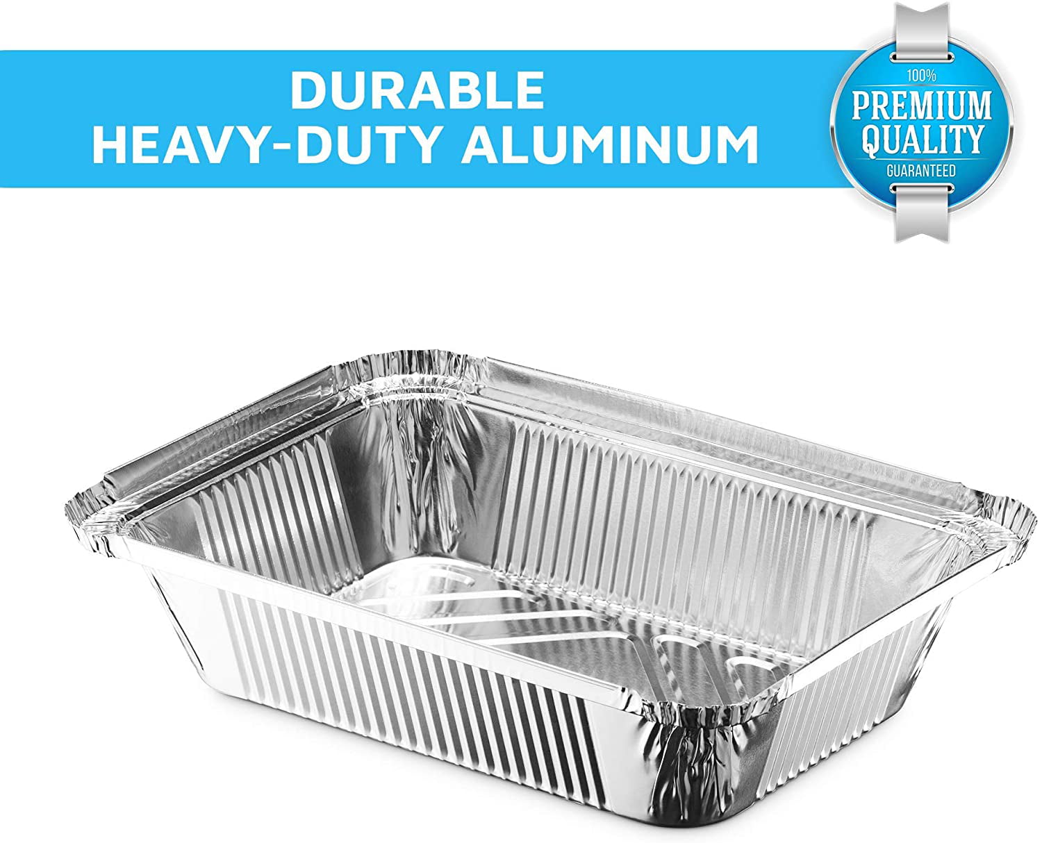 Aluminum Pans, IMAGE 51 Packs Aluminum Pans Disposable Heavy-Duty Tin –  imagestoreus