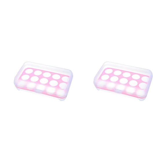 Caja de almacenamiento de huevos Billuyoard Estuche de plástico Apilable Verde Azul Blanco Rosa