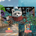 thumbnail image 5 of 1 Pcs 2D Flat License Plate Covers & Frames, Christmas Raccoon For Decorative Front, Waterproof For Decoration Aluminum License Plate Covers & Frames Cover For Men Women, 12" X 6", 5 of 7
