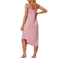 thumbnail image 3 of INSPIRE CHIC Women's Lounge Pajama Dress Sleepwear Nightdress Spaghetti Strap Cami Nightgowns S Pink, 3 of 6