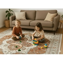 MERILKMC Modern Area Rugs, 6'x9', Machine Washable, Non-Slip