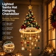thumbnail image 5 of Christmas Hot! Christmas Tree and Santa Hat Shaped Hanging Light, Festive Holiday Decoration Light for Window Doorway Porch Yard, Durable Plastic Christmas Ornament for Home Party Decor, 5 of 6