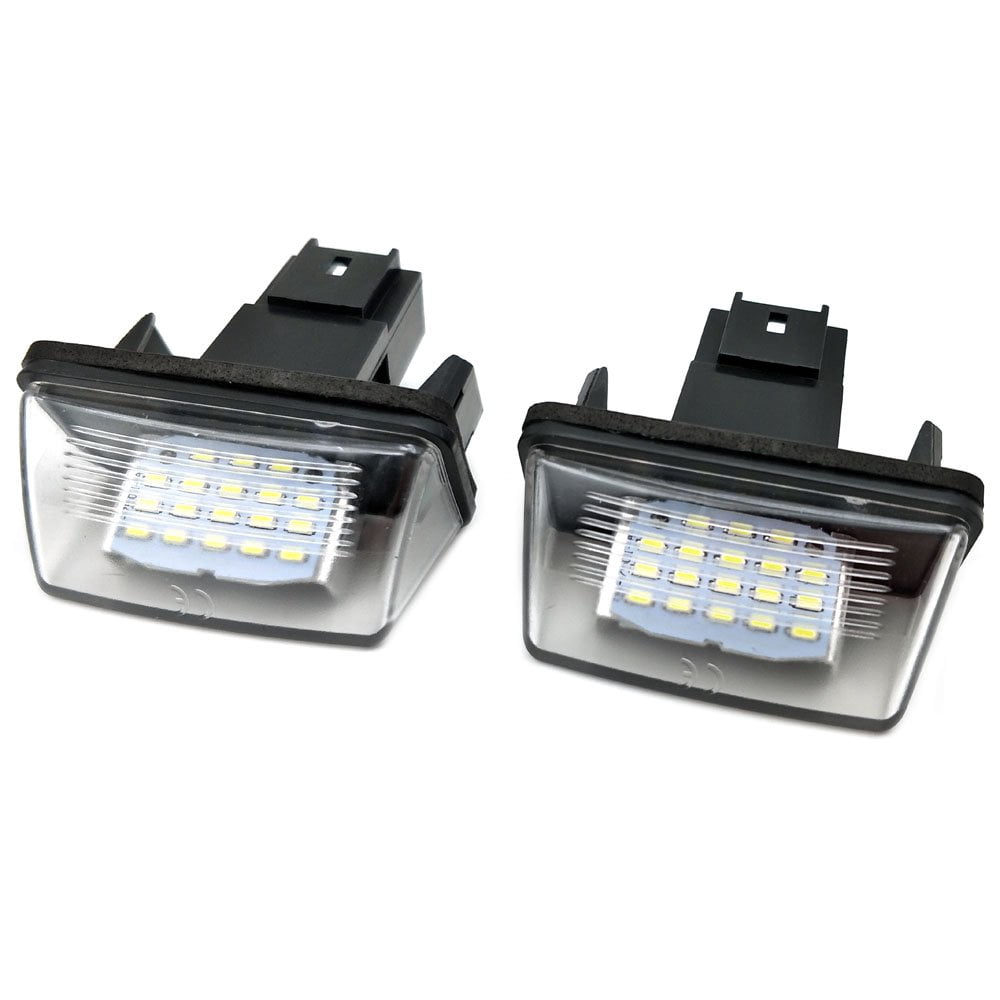 Nikauto 2Pcs 6000k 3528SMD License Plate Lights Lamps for Citroen C3 C4 C5 Berlingo XSARA Peugeot 206 207 407 307 308 5008 Partner