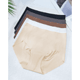 thumbnail image 6 of Aijolen Women's High Waisted Camel Proof Seamless Underwear No Show Yoga Workout Briefs 5 Pack(L,Timber Shades), 6 of 7